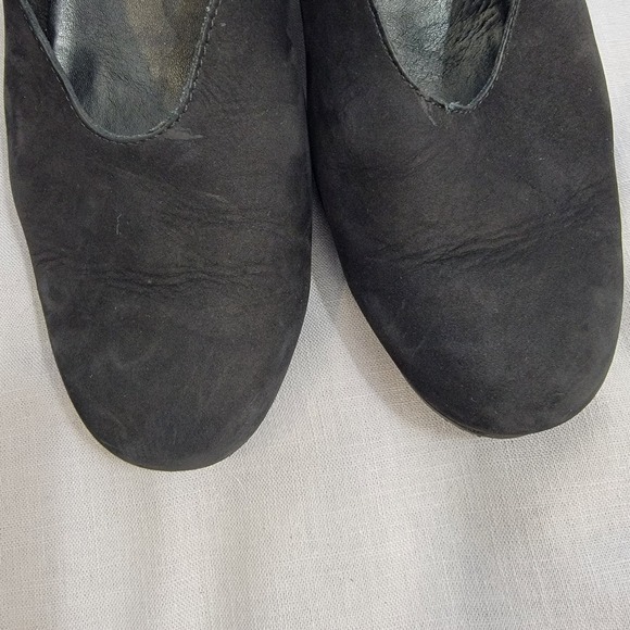 Arche France Slip On Wedge Black Nubuck Shoes Pumps Size 9.5‎ US 40 EU Comfort - Picture 7 of 16